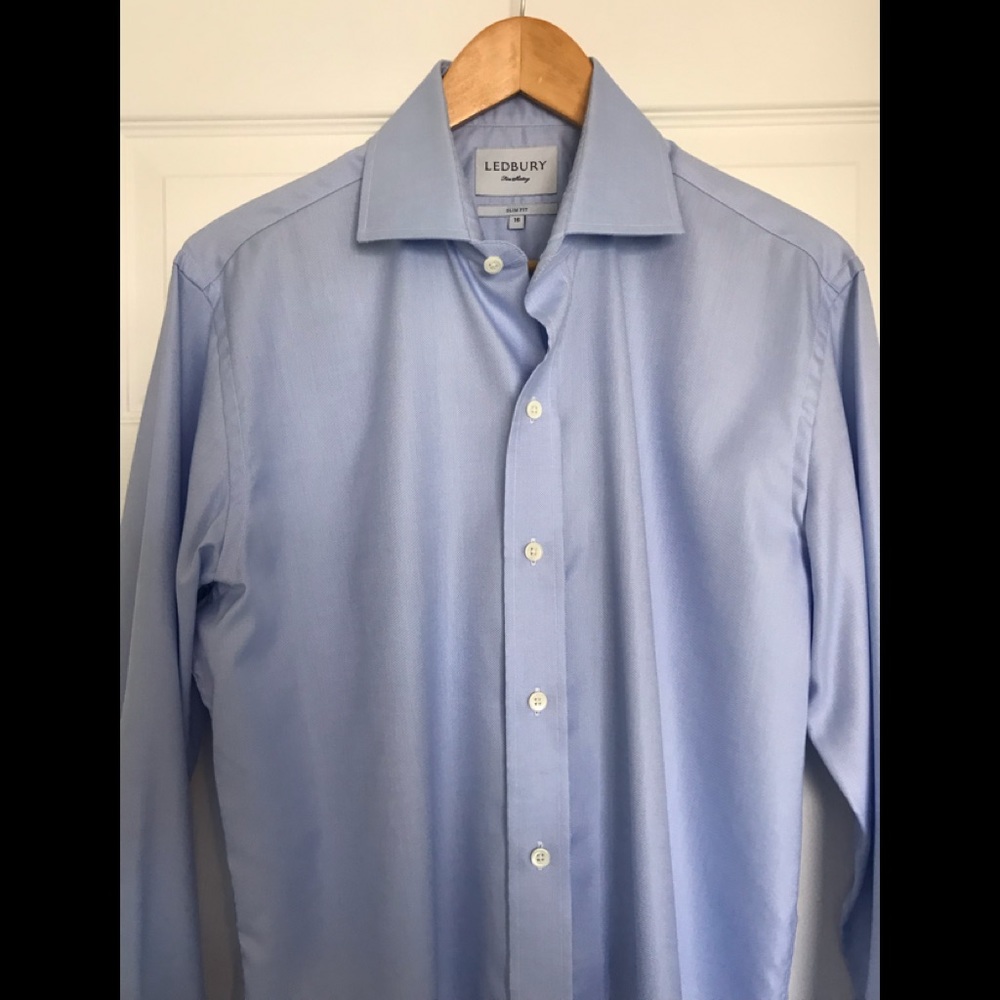 Ledbury Long Sleeve Dress Shirt Men’s (16 Neck / 35 Sleeve / Slim Fit)